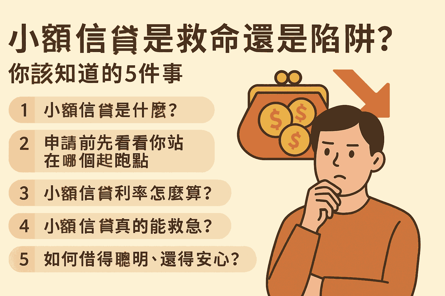 小額信貸是救命還是陷阱？你該知道的5件事